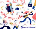 Advertisement illustration for the MTA.Acrylics (Handlettering) & Photoshop
